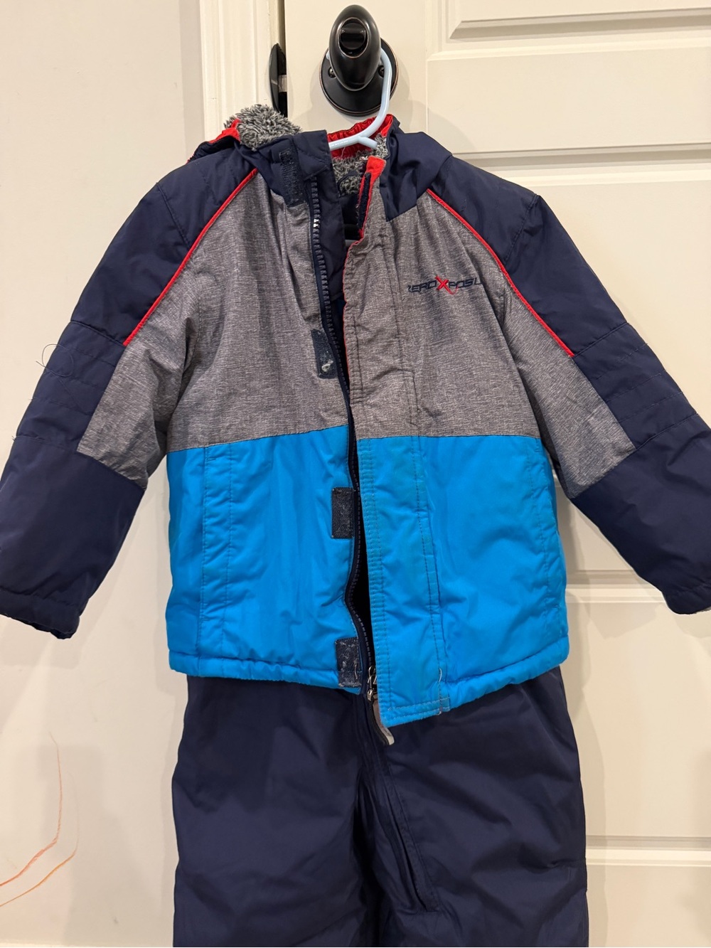 ZeroXposur Toddler Blue Navy Red Winter Snowsuit- jacket and pants